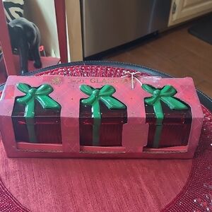 🎁Ribbed Holiday Glass Jars